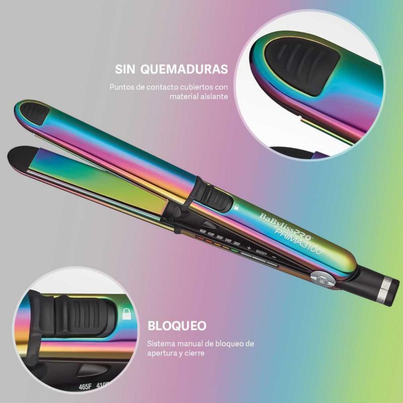 Juego de Planchas Alisadoras Nanotitanium Special Edition Tornasol BNTPPRB75