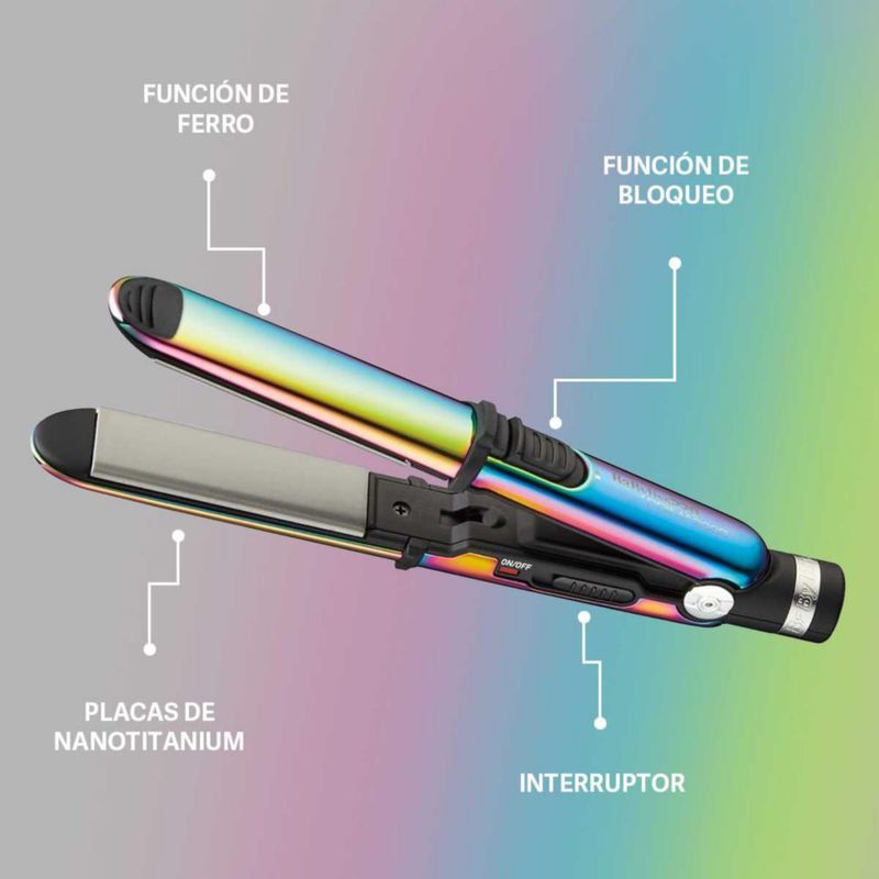 Juego de Planchas Alisadoras Nanotitanium Special Edition Tornasol BNTPPRB75