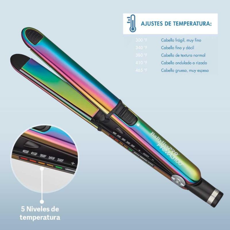 Juego de Planchas Alisadoras Nanotitanium Special Edition Tornasol BNTPPRB75