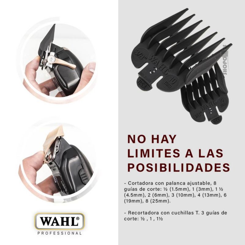 Combo Wahl Profesional Máquina para Cortar Cabello y Rasuradora Shaver | Trimmer Recortadora de Barba para Barbería