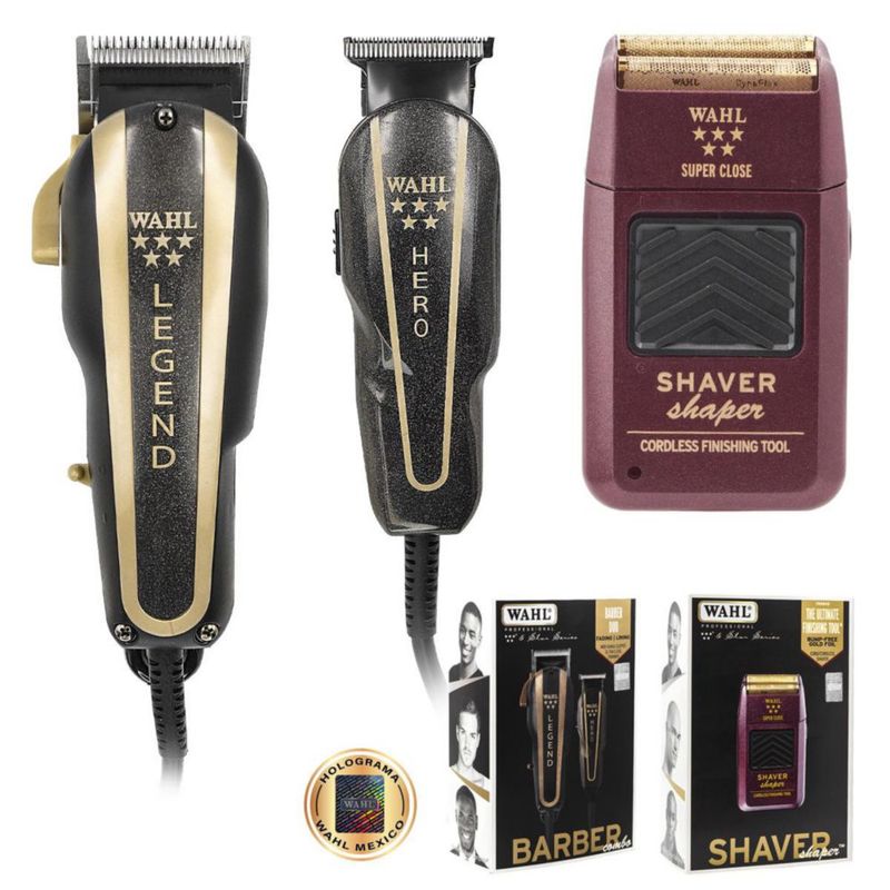 Combo Wahl Profesional Máquina para Cortar Cabello y Rasuradora Shaver | Trimmer Recortadora de Barba para Barbería