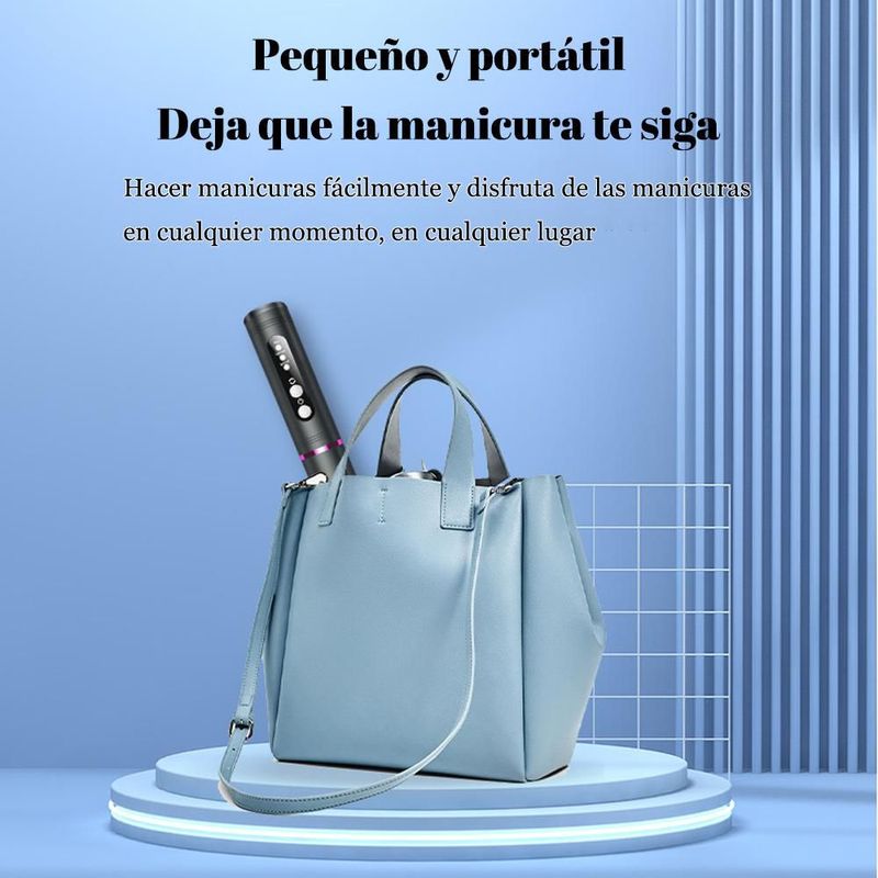Pulidora de uñas, portátil, recargable, pulidora de uñas, pulidora eléctrica de uñas.HOGAWAY