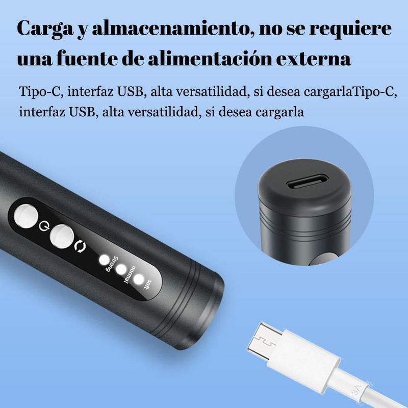 Pulidora de uñas, portátil, recargable, pulidora de uñas, pulidora eléctrica de uñas.HOGAWAY