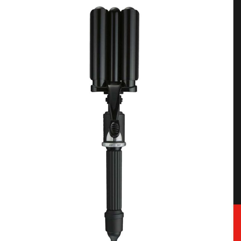 Waflera Rizadora Triple Porcelain Ceramic Negra Babyliss pro