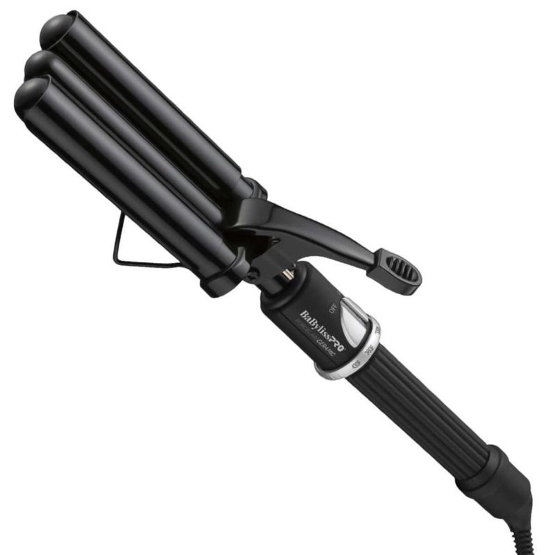 Waflera Rizadora Triple Porcelain Ceramic Negra Babyliss pro