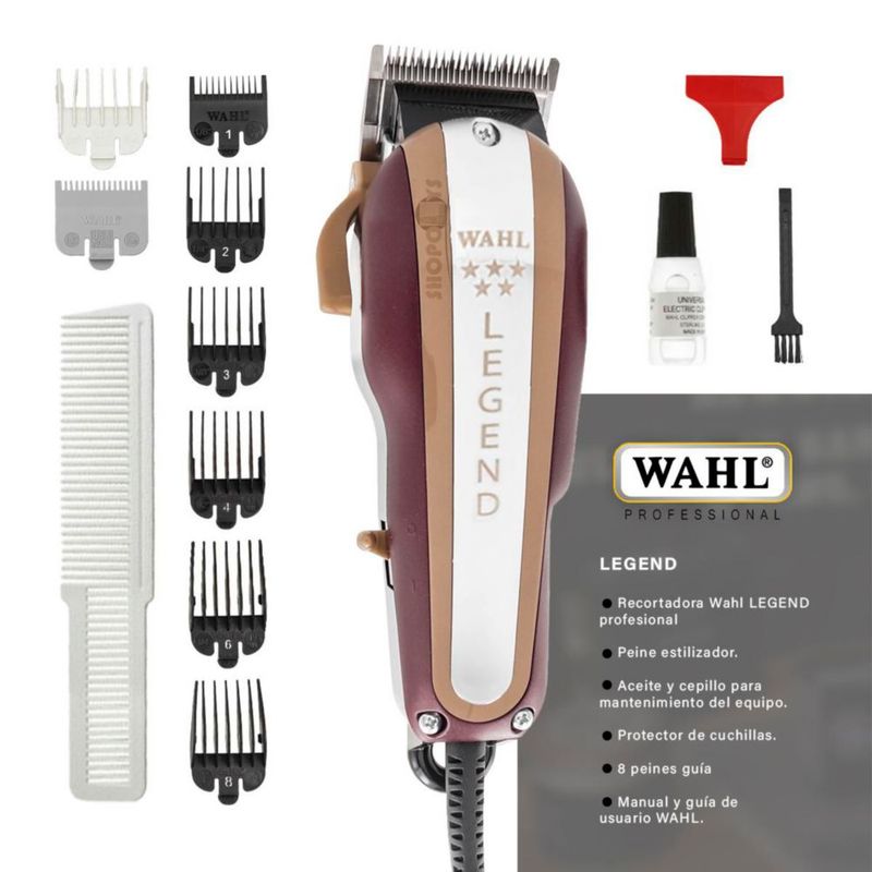 Maquina Clipper Corta Pelo Profesional  Barberia Barber Wahl Legend 5 Estrellas.