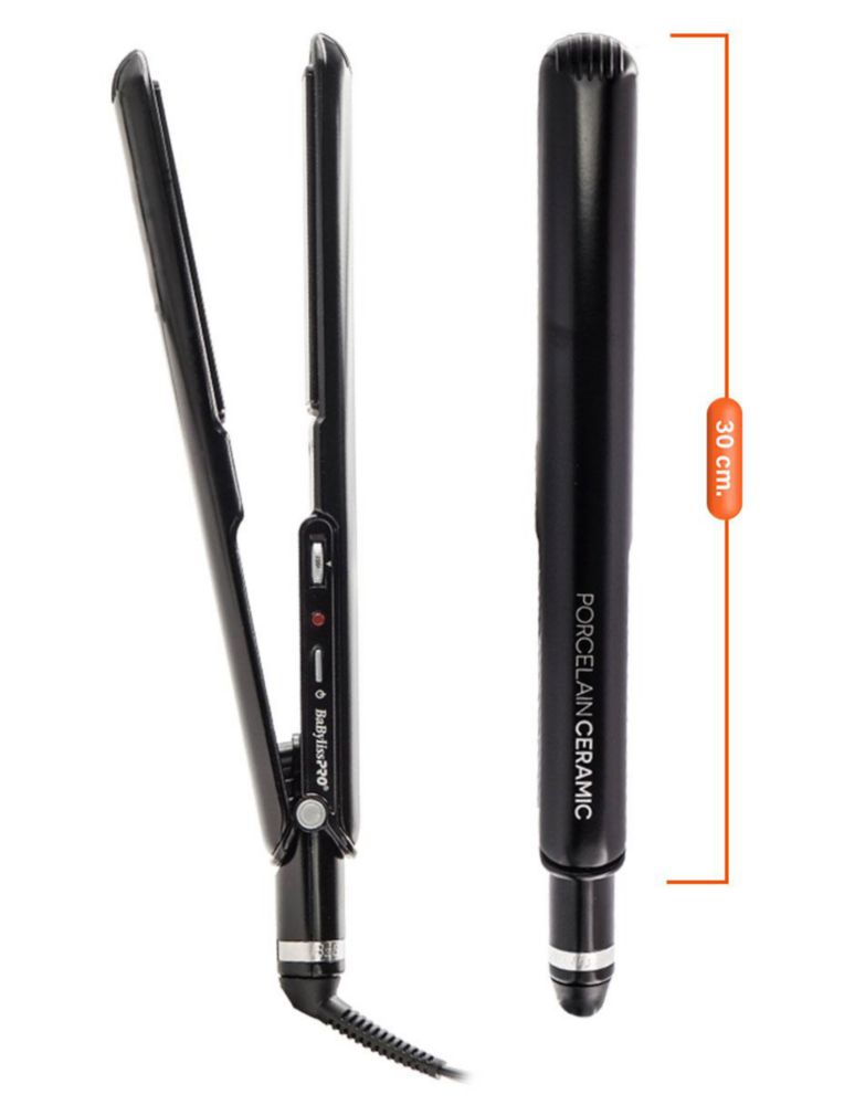 Plancha Cabello Babyliss Pro Porcelain Ceramic Negra