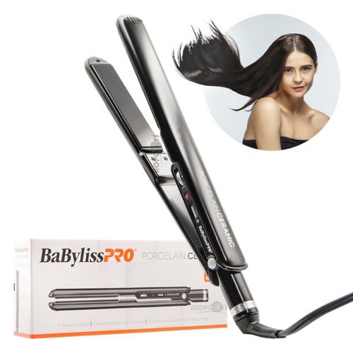 Plancha Cabello Babyliss Pro Porcelain Ceramic Negra