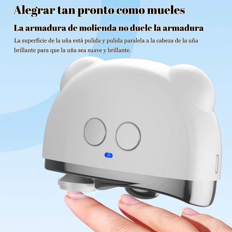 Cortadora y pulidora de uñas integrada, pulidora eléctrica de uñas, cortaúñas eléctrico multifuncional, totalmente automática.HOGAWAY