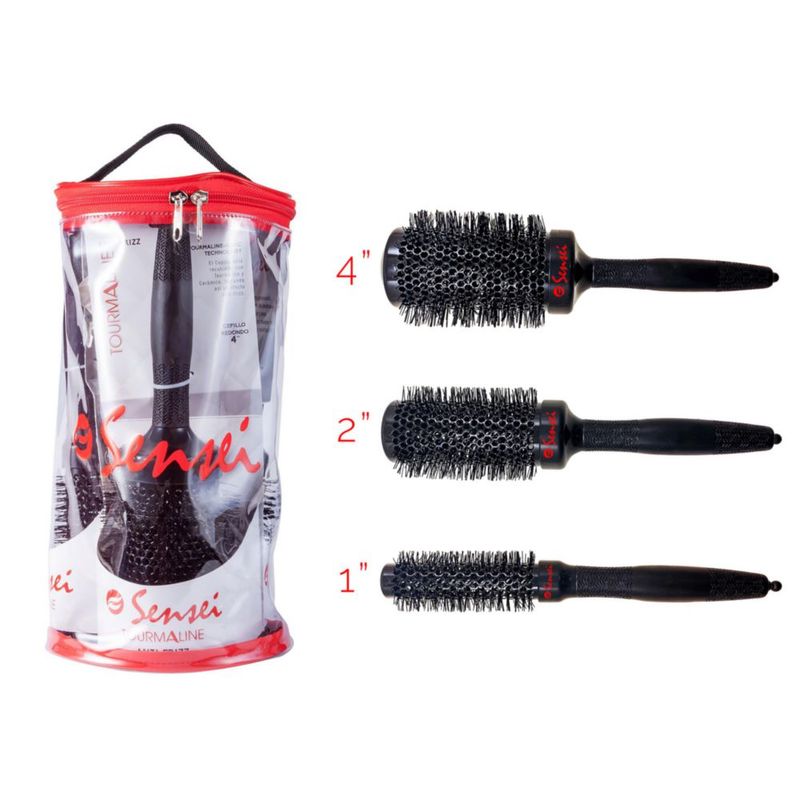 Combo 3 Cepillos Termicos Profesionales Para Cabello CTS-K Sensei