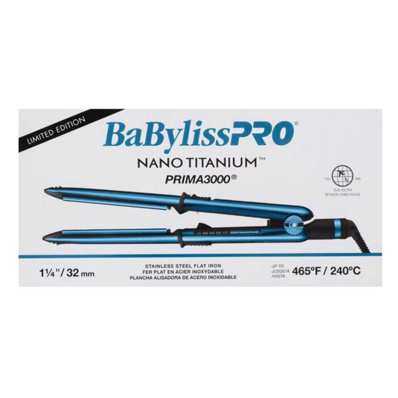 Plancha Profesional Babylisspro Prima3000 Deep Blue Special Edition Nano Titanium