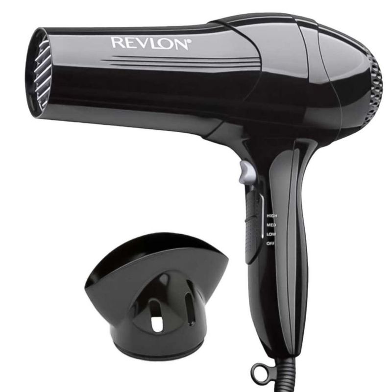 Secadora de Cabello Revlon RV-408 Negra 1875 W 3 Niveles de Calor