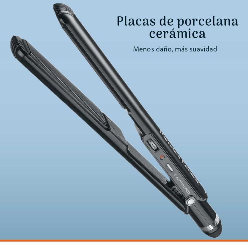 Plancha de cabello BabylissPro 1 1/2" Porcelain Ceramic Negra
