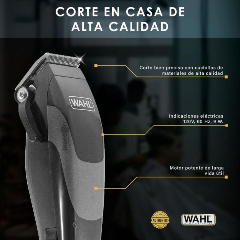 Kit Máquina Wahl Complete Profesional Corte de Cabello 17 Piezas