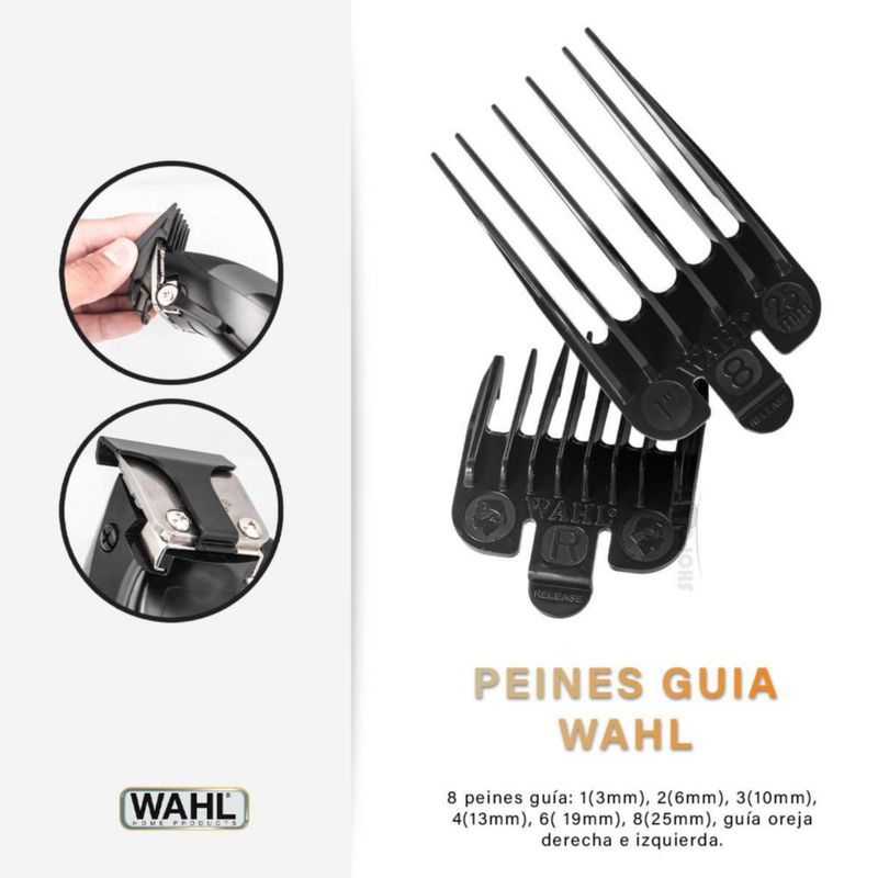 Kit Máquina Wahl Complete Profesional Corte de Cabello 17 Piezas