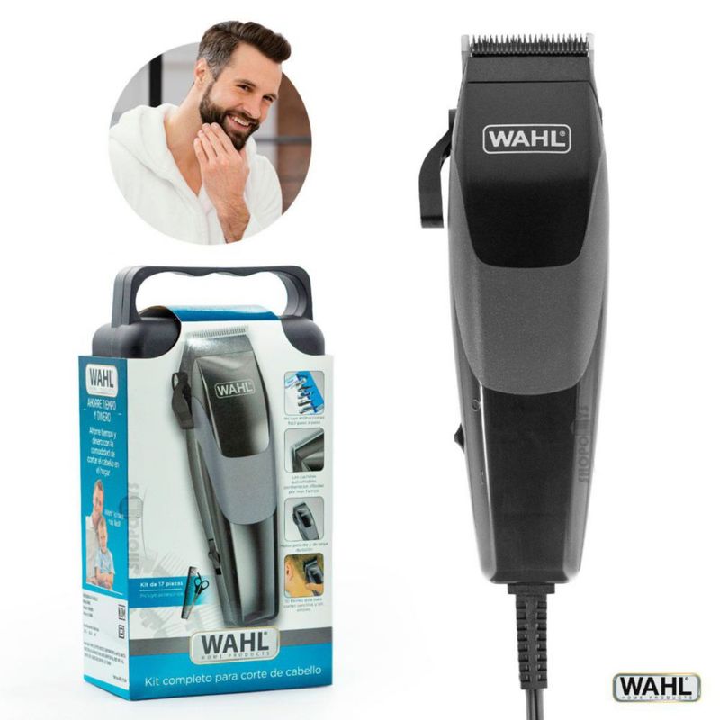 Kit Máquina Wahl Complete Profesional Corte de Cabello 17 Piezas