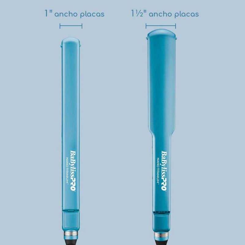 Set de Planchas Nanotitanium BabylissPro Placas de 1 pulgada y 1.5 pulgada de ancho. Limited Edition