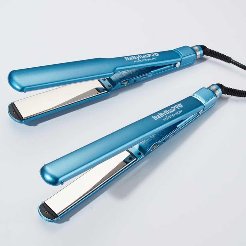 Set de Planchas Nanotitanium BabylissPro Placas de 1 pulgada y 1.5 pulgada de ancho. Limited Edition