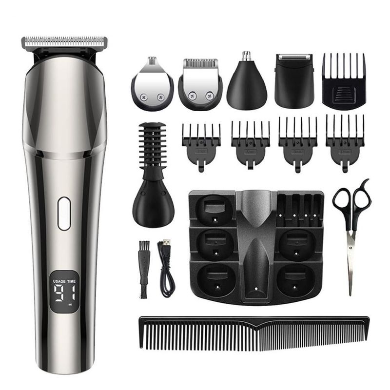 Cortapelos de pelo, maquinillas eléctricas, pantallas LCD, cortadoras de pelo, afeitadoras eléctricas de cabeza, maquinillas de afeitar,HOGAWAY