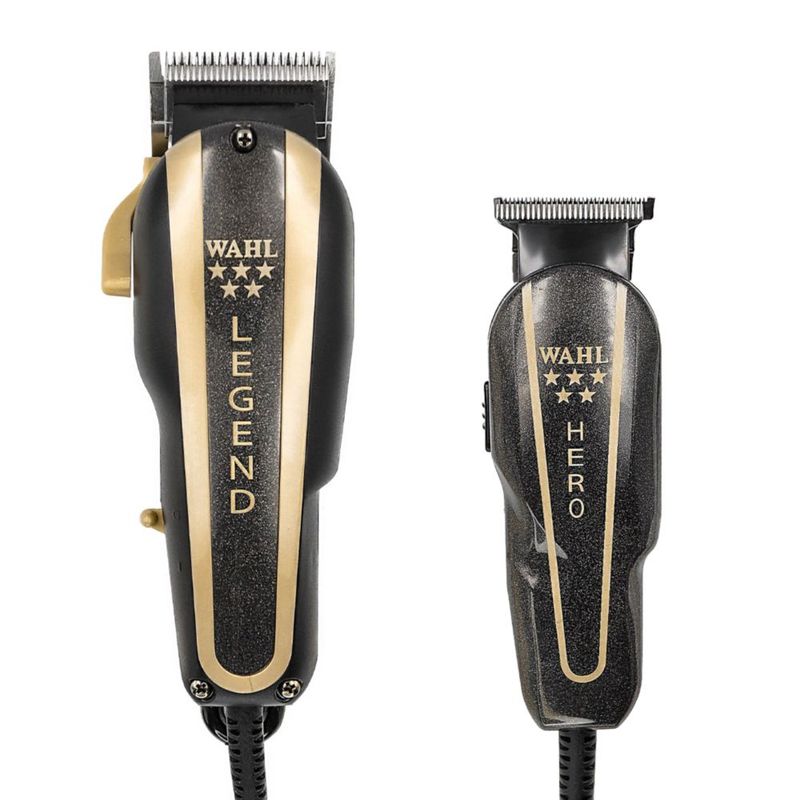 Combo Wahl Profesional Legend + Hero | Cortadora y Recortadora para Barbería