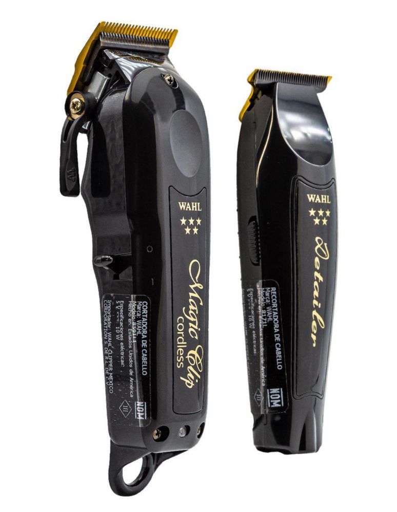 Combo Inalámbrico Wahl Profesional 5 Estrellas | Magic Clip + Detailer Li para Barbería