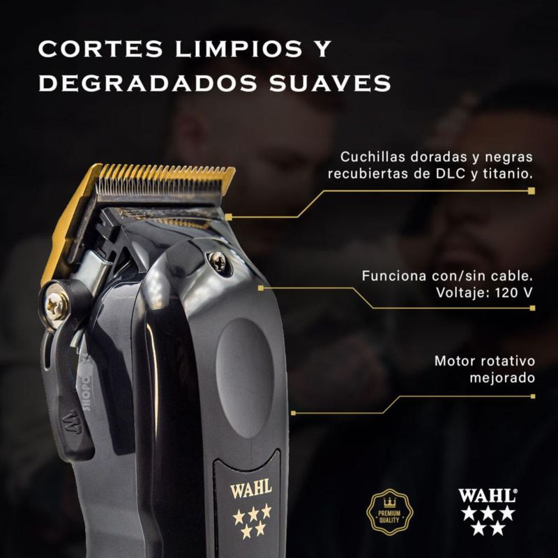 Combo Inalámbrico Wahl Profesional 5 Estrellas | Magic Clip + Detailer Li para Barbería