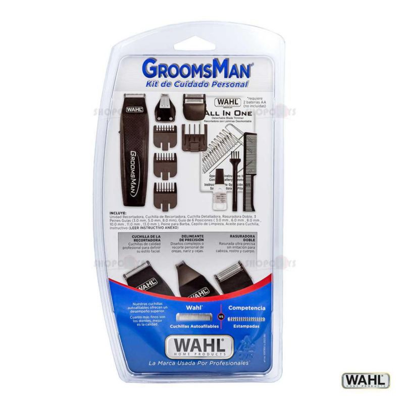 Combo Barber Clipper Y Trimmer Wahl Profesional+ Rasuradora Groomsman
