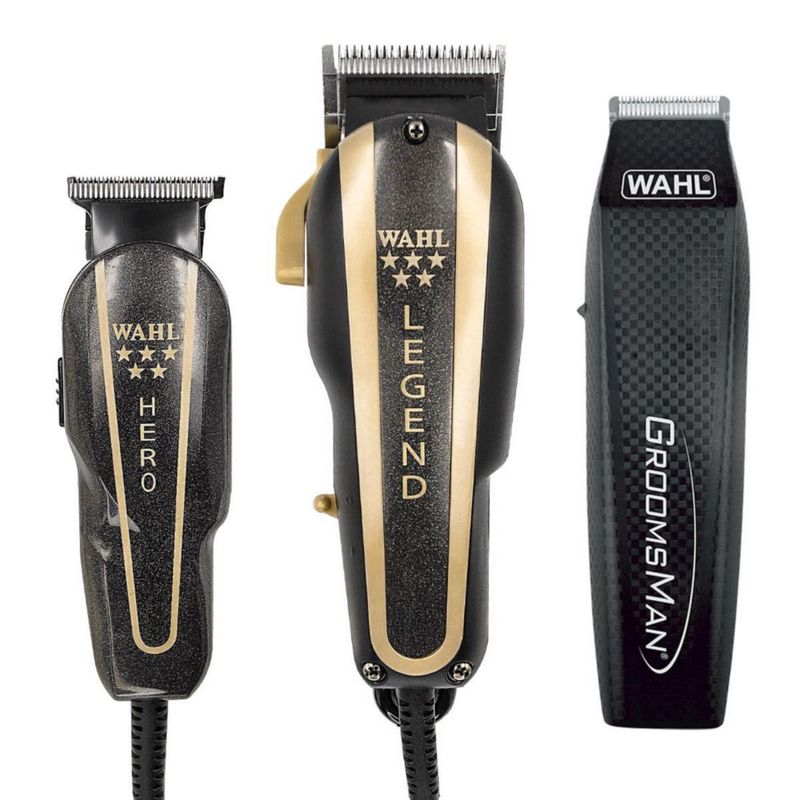 Combo Barber Clipper Y Trimmer Wahl Profesional+ Rasuradora Groomsman