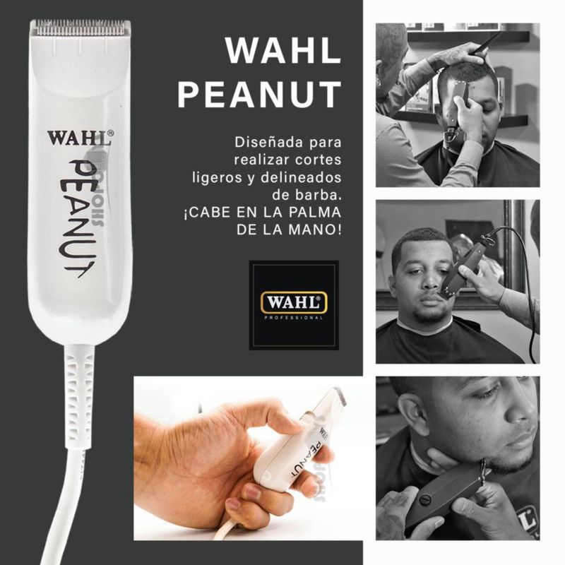 Combo Wahl Designer + Peanut | Cortadora y Recortadora Profesional para Barbería
