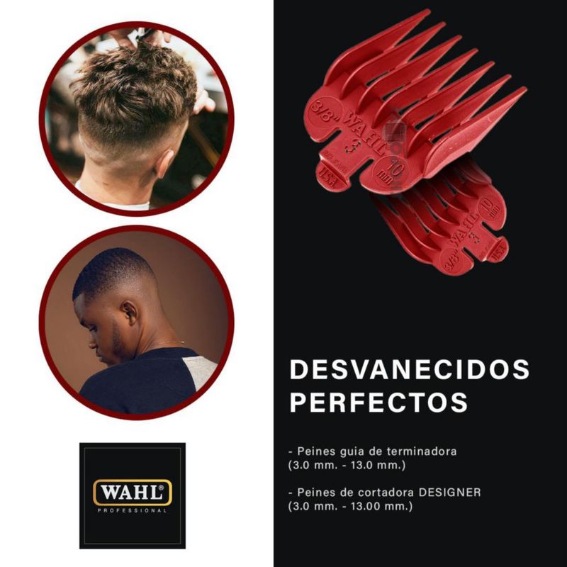 Combo Wahl Designer + Peanut | Cortadora y Recortadora Profesional para Barbería
