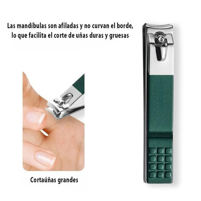 Juego de manicura de acero inoxidable, herramientas de manicura de acero inoxidable.HOGAWAY