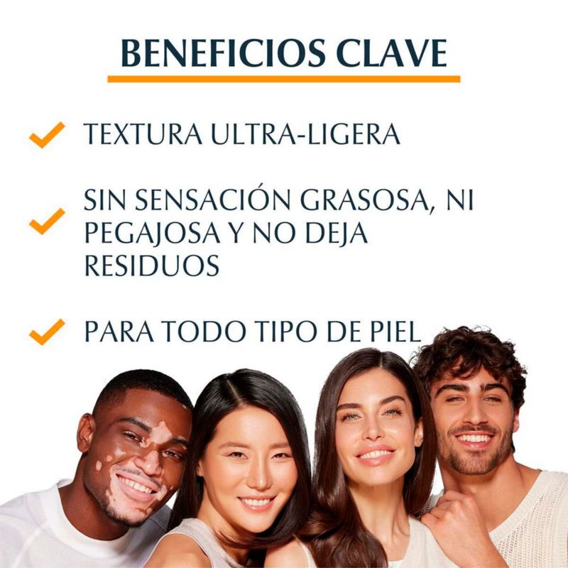 Eucerin Sun Hydro Fluid SPF50+ protector solar para todo tipo de pieles 50ml.