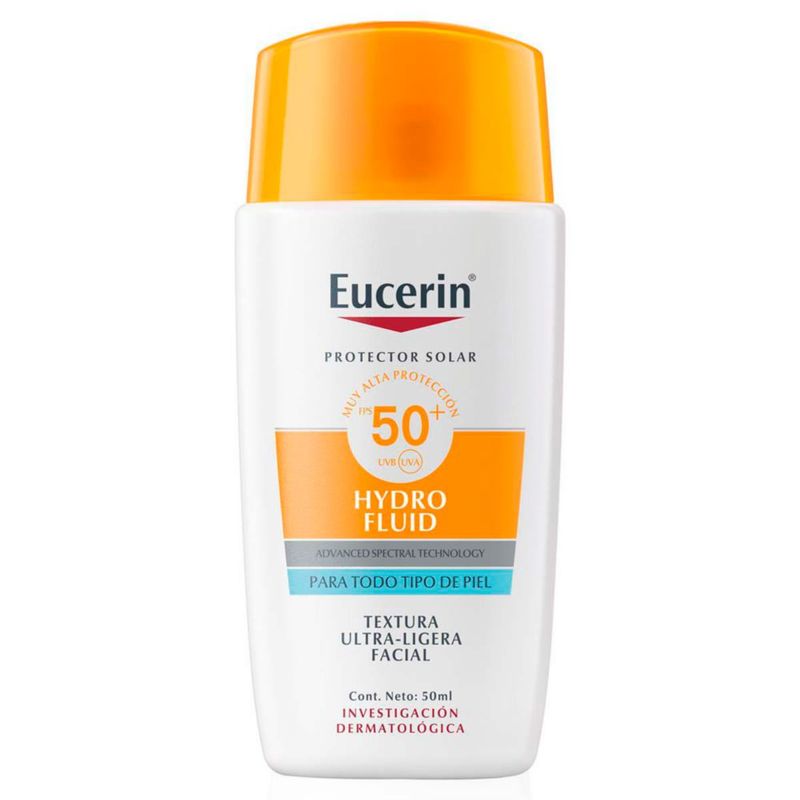 Eucerin Sun Hydro Fluid SPF50+ protector solar para todo tipo de pieles 50ml.