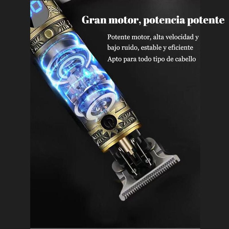 Maquinilla de cortar pelo recargable, pantalla digital LCD, cortadora eléctrica, para hombres, uso doméstico, cortadora de pelo eléctrica.HOGAWAY