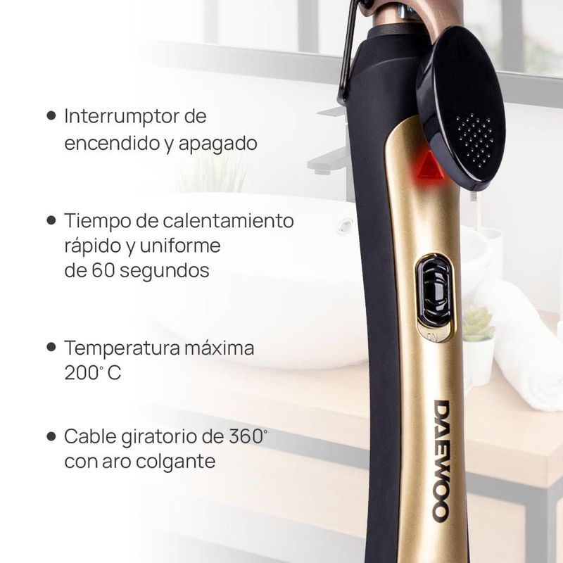 Rizador de cabello con cepillo adaptable DAEWOO DCR-4020