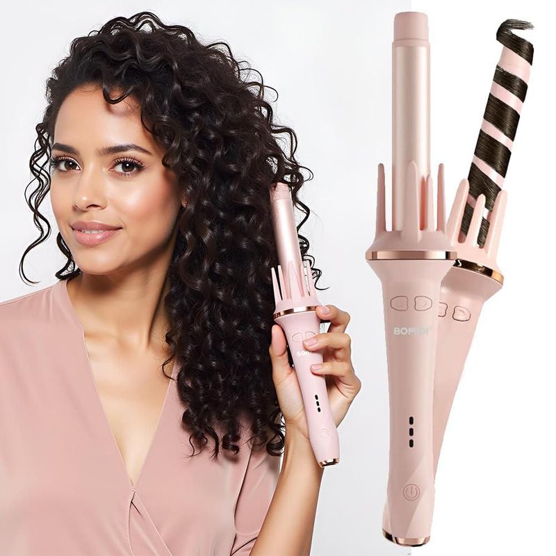 BOMIDI Rizador De Cabello Automático, Rizador Eléctrico Con 32 Mm De Diámetro Para Peluquería Rápida, Varita Rizadora De Pelo Au