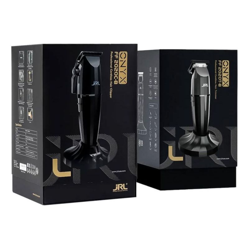 Combo Profesional JRL Onyx — Clipper y Trimmer inalámbricos de alto desempeño