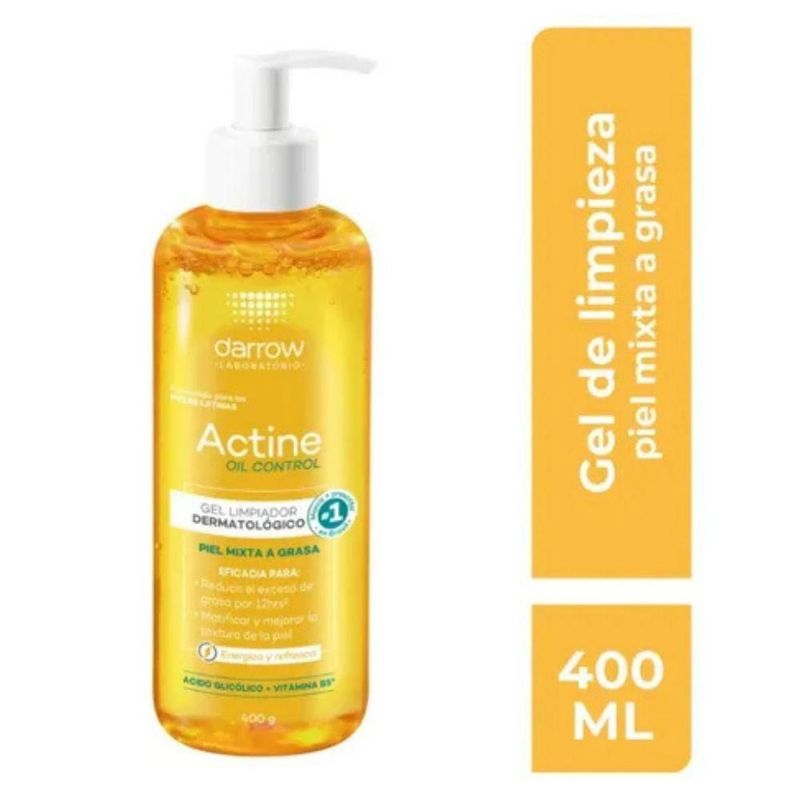Darrow Actine Oil Control Gel limpiador para piel grasa 400 gr