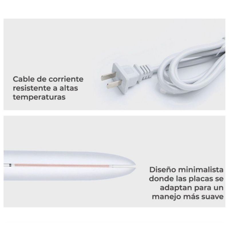 Plancha Para Cabello 2 En 1 Alisadora Y Rizadora