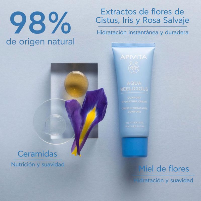 Apivita Aqua Beelicious Crema Hidratante con Ceramidas 40ml.