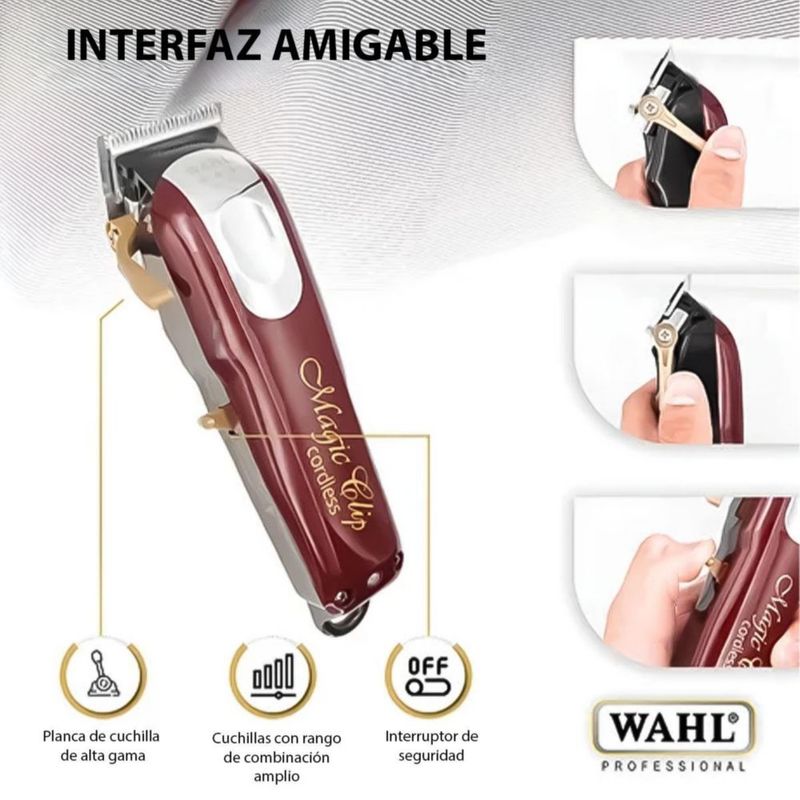 Cortadora Wahl Magic Clip Inalámbrica + Cuchilla De Repuesto