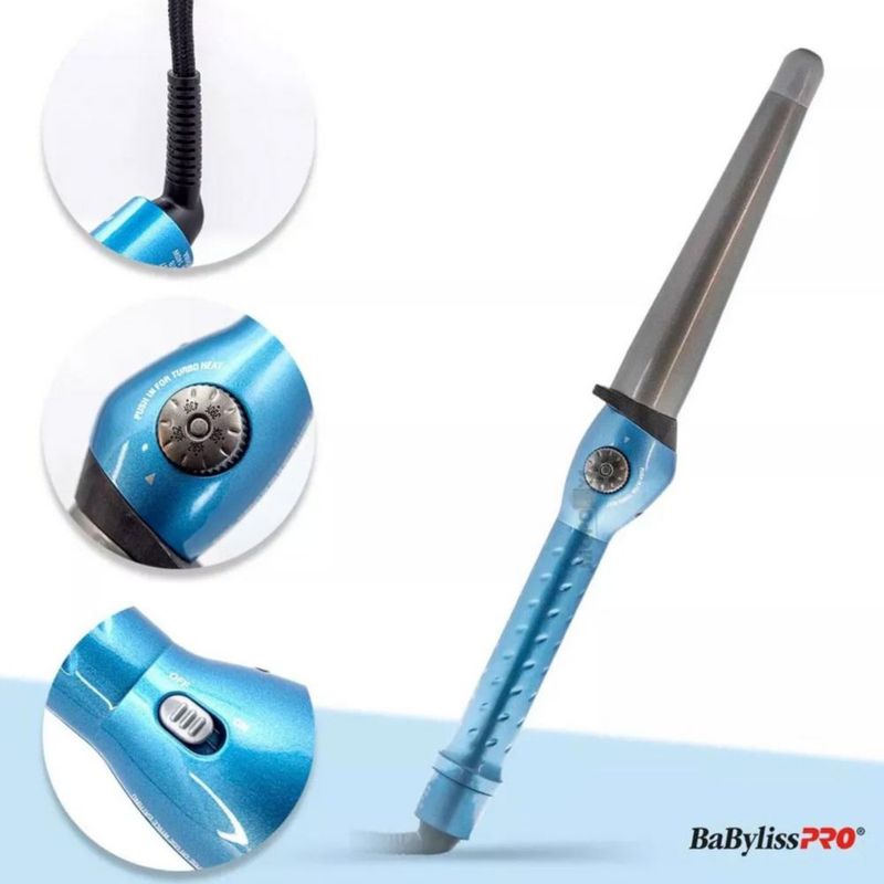Rizador Cónico Babylisspro Nano Titanium 450°f Profesional