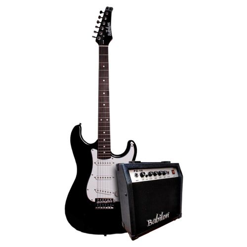 Paquete de Guitarra Eléctrica GUITAR START PACK-BK BABILON