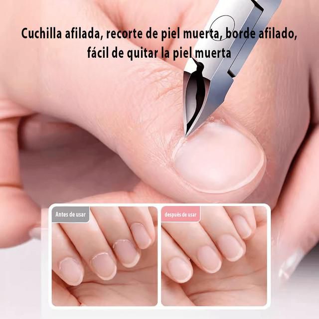 Tijeras para cutículas, uso en salones de uñas, removedor de cutículas, manicura, herramientas profesionales para uñas.HOGAWAY