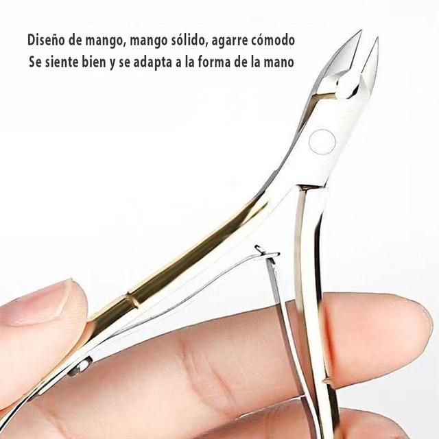 Tijeras para cutículas, uso en salones de uñas, removedor de cutículas, manicura, herramientas profesionales para uñas.HOGAWAY