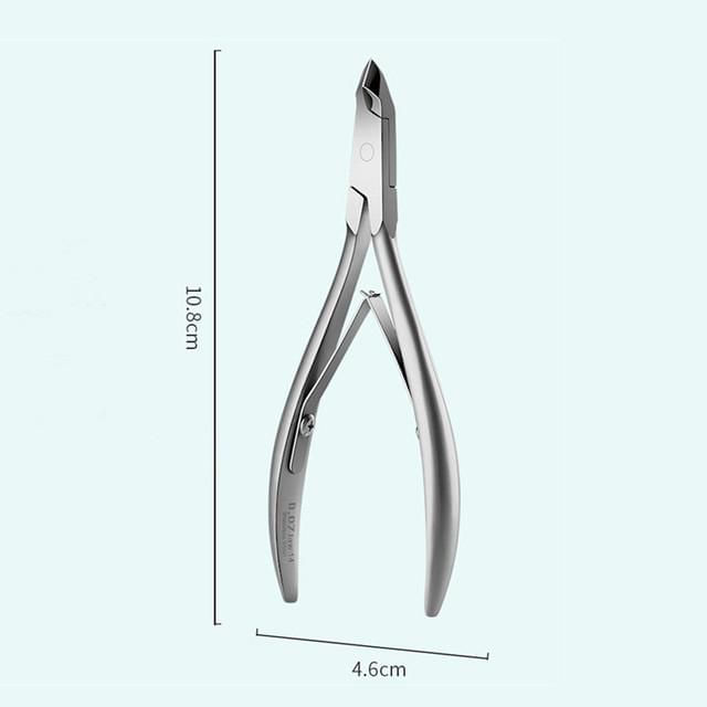 Tijeras para cutículas, uso en salones de uñas, removedor de cutículas, manicura, herramientas profesionales para uñas.HOGAWAY