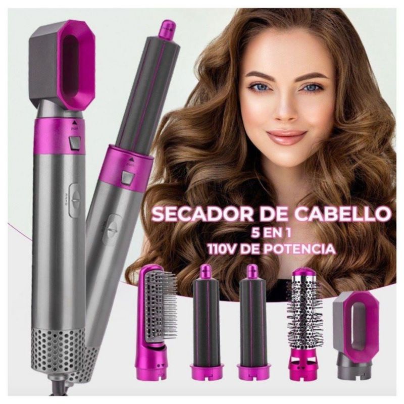 Cepillo Secador de Pelo 5 en 1