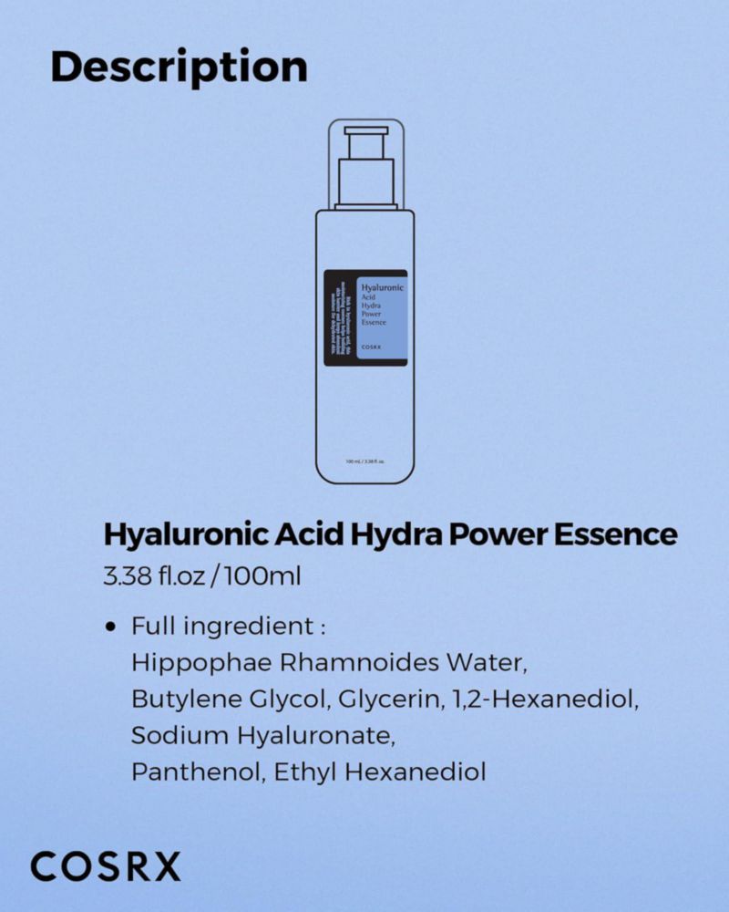 Cosrx Hyaluronic Acid Tónico Facial Hidratación 100ml Todo Tipo De Piel Día/noche Coreano