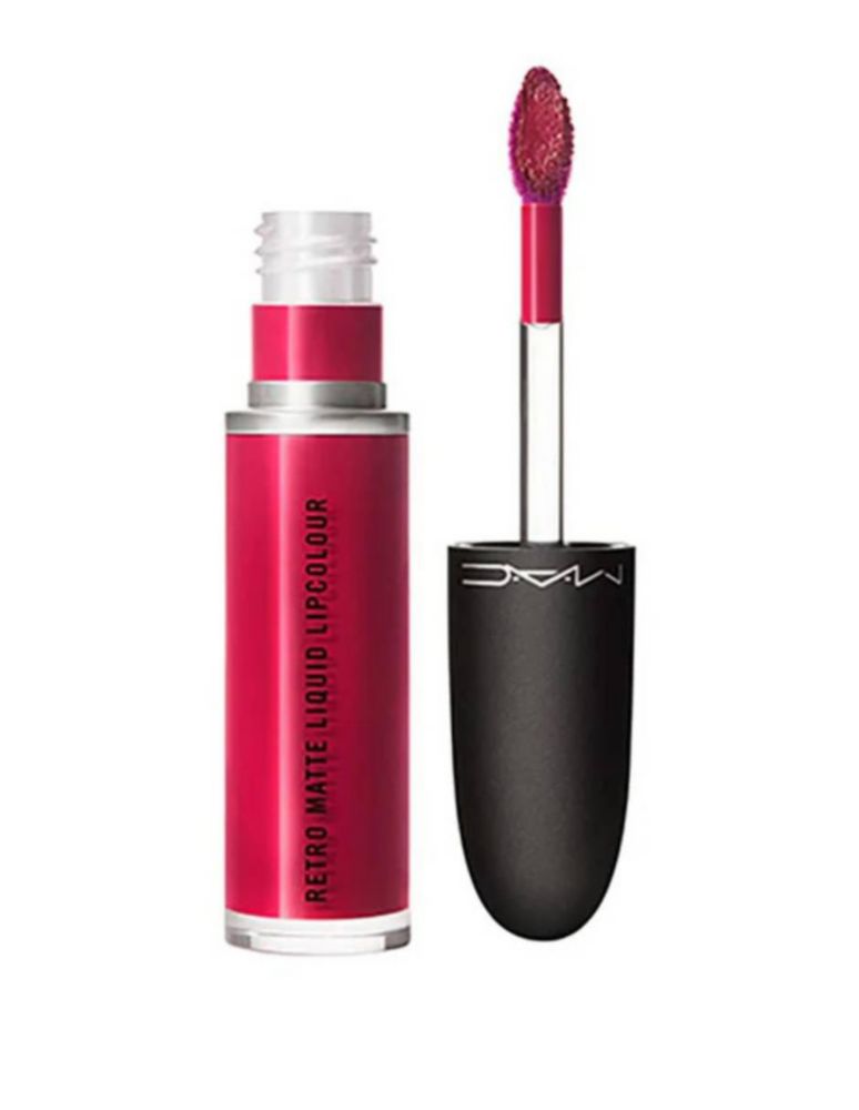 Lapiz labial liquido Retro Matte Mac Cosmetics Dance with me color Fucsia