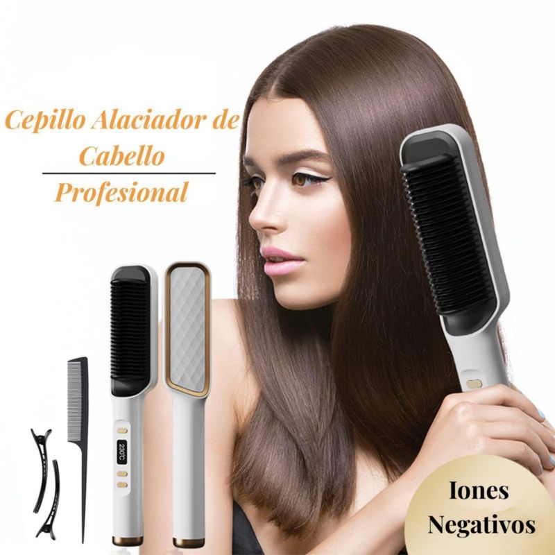 Cepillo Secador de Cabello, Cepillo Alaciador de Cabello, Cepillos De Aire Caliente Para Cabello, Cepillo Alisador de Pelo de Io